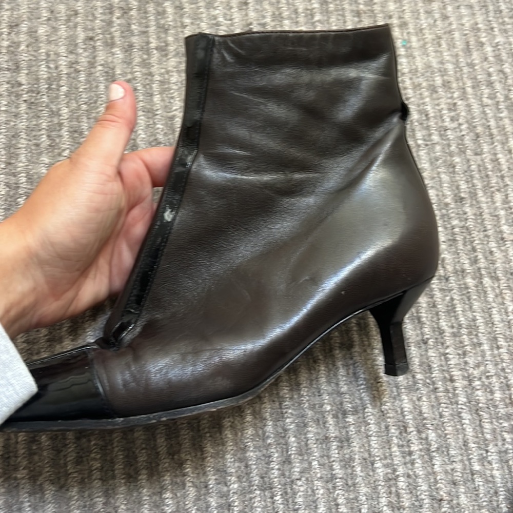 Vintage Chanel Brown Leather Bootie - Picture 8 of 16